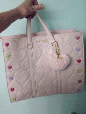 Betsey Johnsons BIG Quilted Candy Tote Bag!